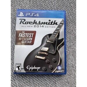 Rocksmith Edition (Sony PlayStation 4, 2014) PS4 Complete Tested Game Disc W Box
